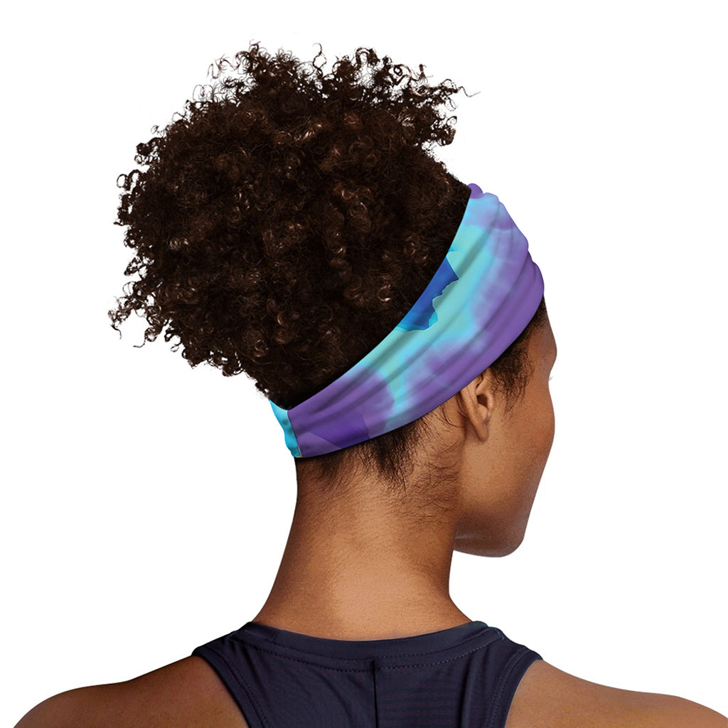Colorful Cloud Print Sports Headband