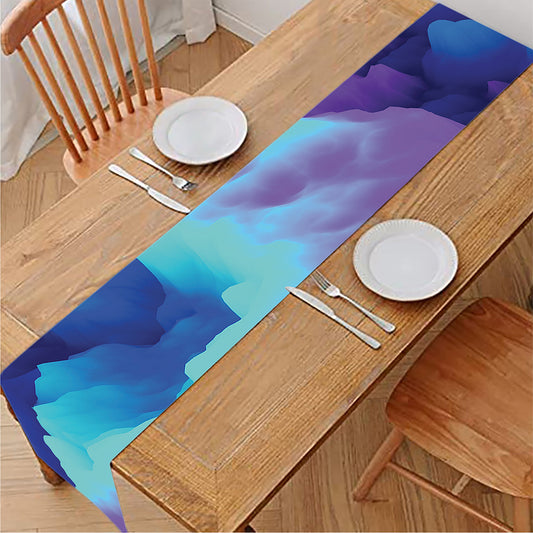 Colorful Cloud Print Table Runner