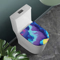 Colorful Cloud Print Toilet Lid Cover