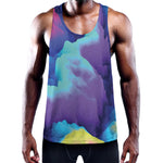 Colorful Cloud Print Training Tank Top