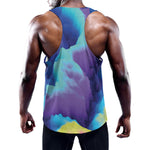 Colorful Cloud Print Training Tank Top