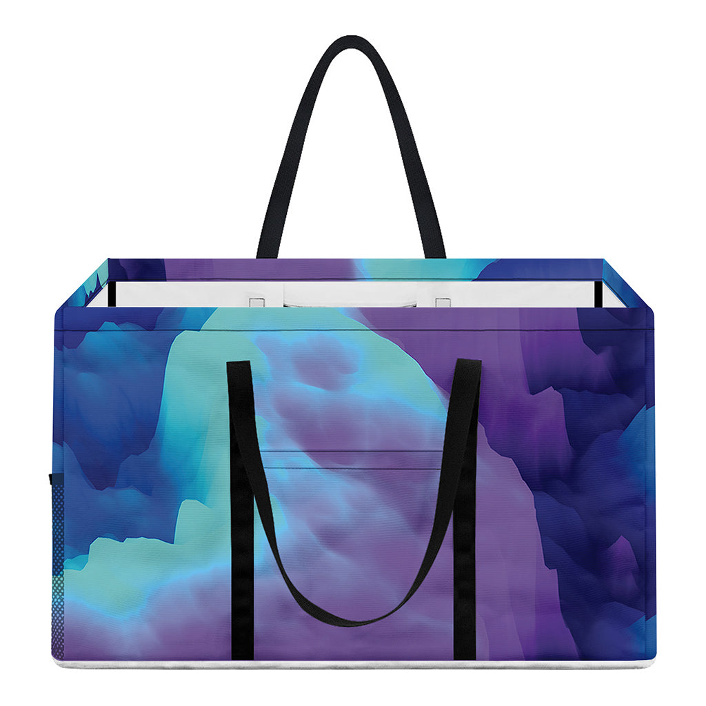 Colorful Cloud Print Utility Tote Bag