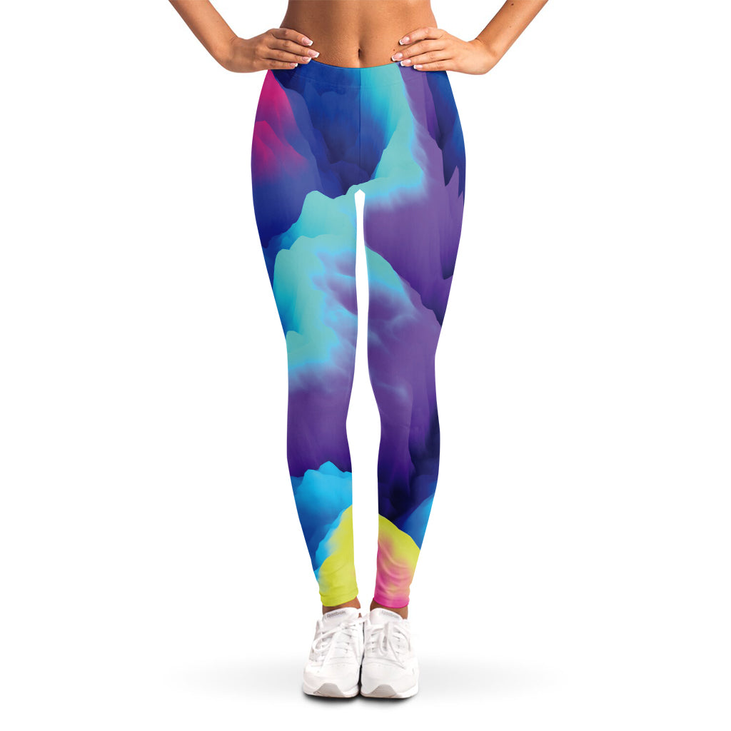 Colorful Cloud Print Women's Leggings