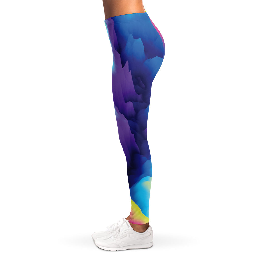 Colorful Cloud Print Women's Leggings