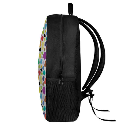 Colorful Cow Pattern Print 17 Inch Backpack