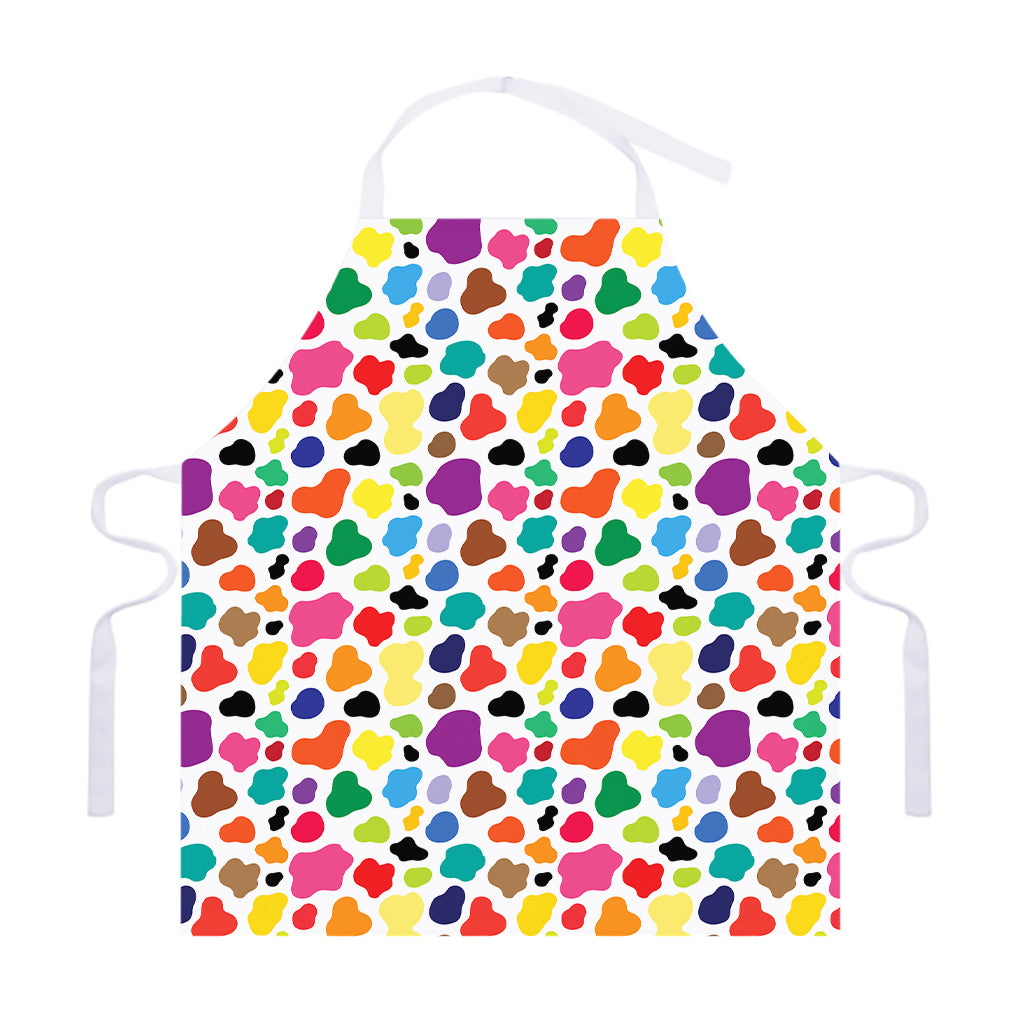 Colorful Cow Pattern Print Adjustable Apron