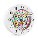 Colorful Cow Pattern Print Alarm Clock