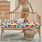 Colorful Cow Pattern Print Baby Crib Sheet