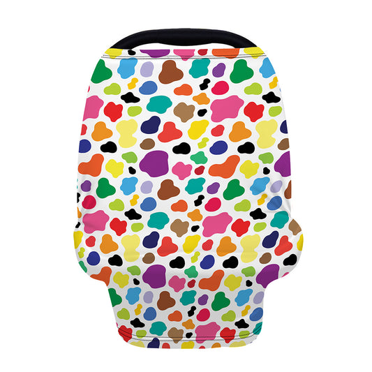 Colorful Cow Pattern Print Baby Seat Cover