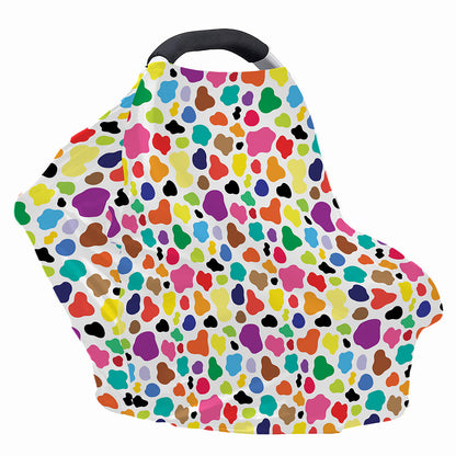 Colorful Cow Pattern Print Baby Seat Cover