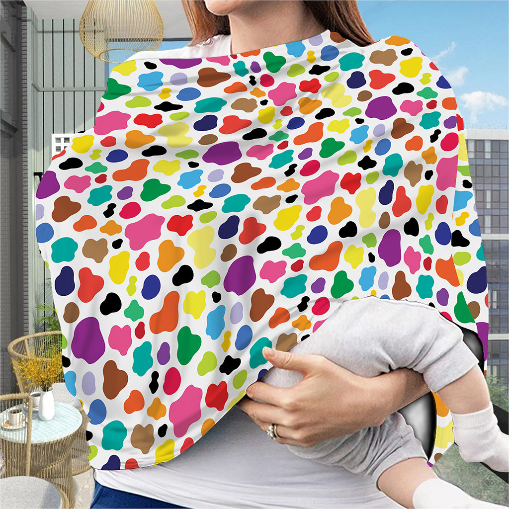 Colorful Cow Pattern Print Baby Seat Cover