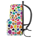 Colorful Cow Pattern Print Backpack