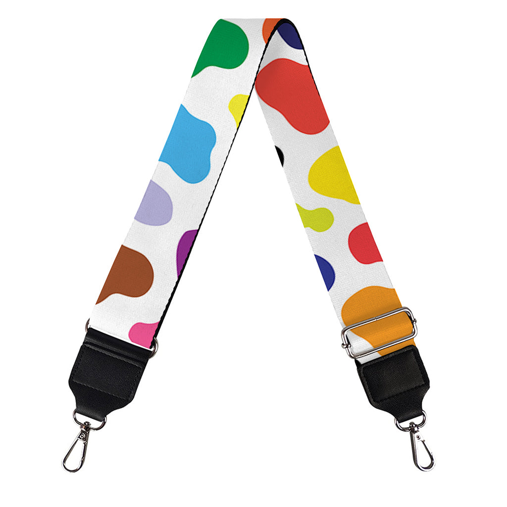 Colorful Cow Pattern Print Bag Strap