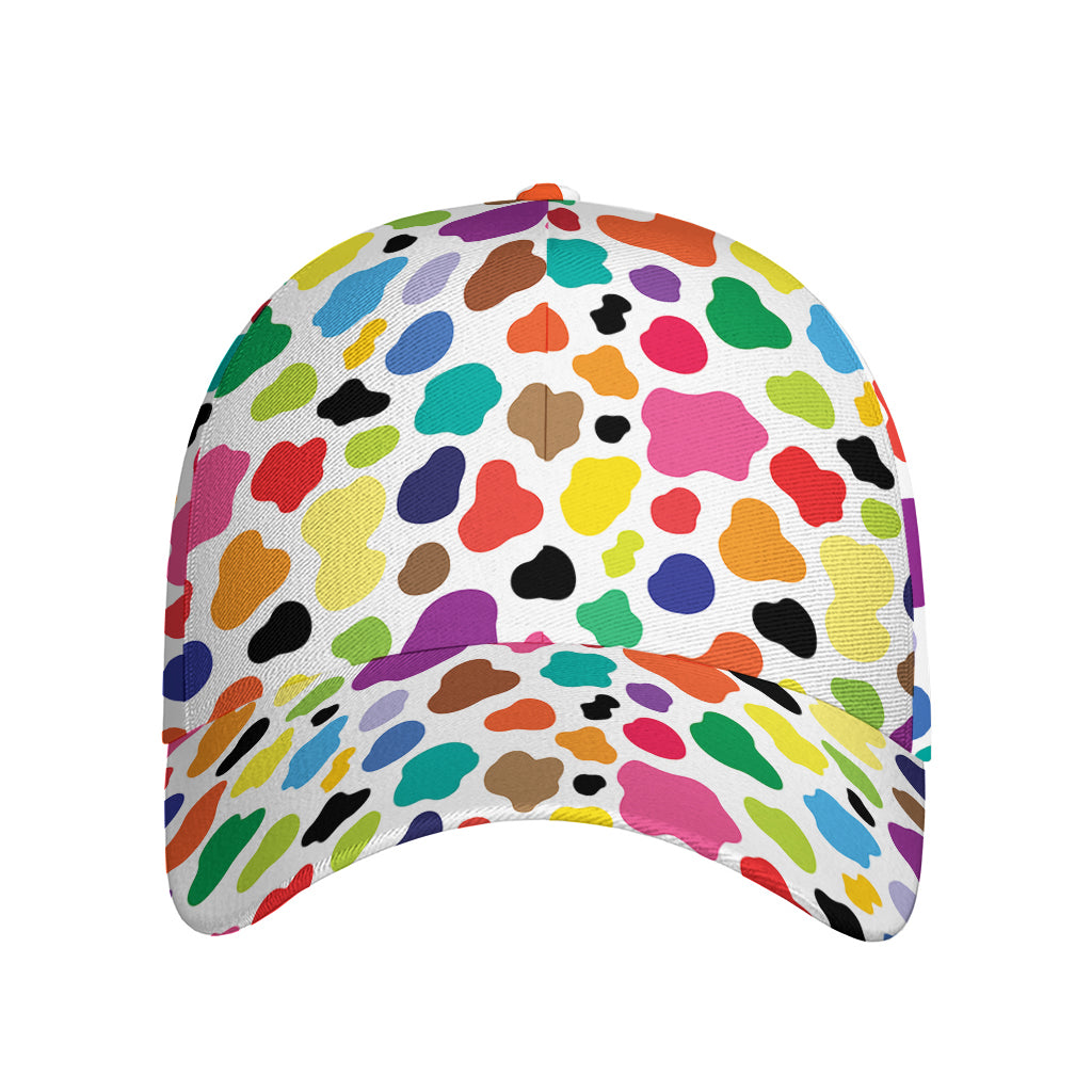 Colorful Cow Pattern Print Baseball Cap