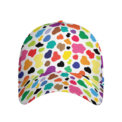 Colorful Cow Pattern Print Baseball Cap