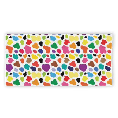 Colorful Cow Pattern Print Beach Towel