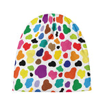 Colorful Cow Pattern Print Beanie