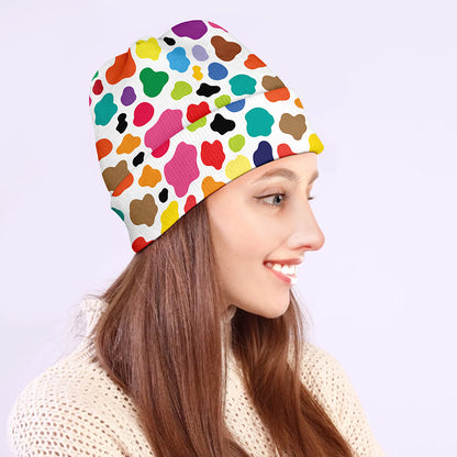 Colorful Cow Pattern Print Beanie