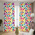 Colorful Cow Pattern Print Dimout Pencil Pleat Curtains