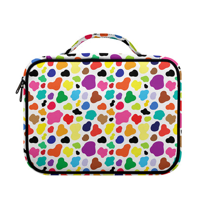 Colorful Cow Pattern Print Briefcase Bible Bag