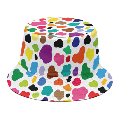 Colorful Cow Pattern Print Bucket Hat