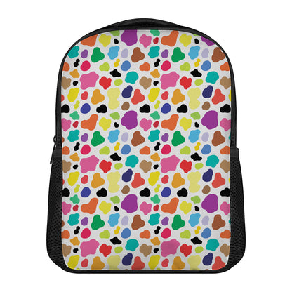 Colorful Cow Pattern Print Casual Backpack