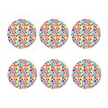 Colorful Cow Pattern Print Coaster Set