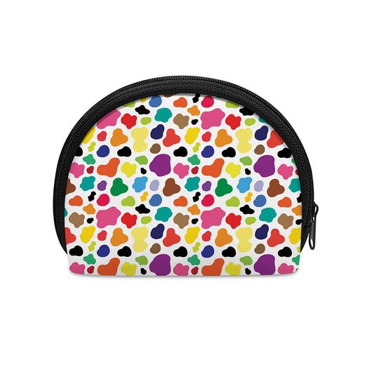 Colorful Cow Pattern Print Coin Purse