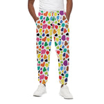 Colorful Cow Pattern Print Cotton Pants