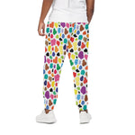 Colorful Cow Pattern Print Cotton Pants