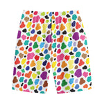 Colorful Cow Pattern Print Cotton Shorts