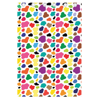 Colorful Cow Pattern Print Curtain