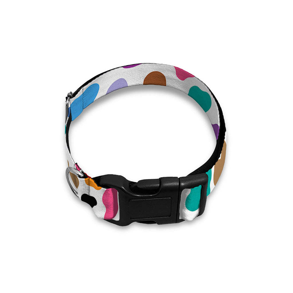 Colorful Cow Pattern Print Dog Collar