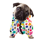 Colorful Cow Pattern Print Dog Zip Up Hoodie