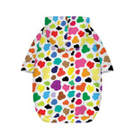 Colorful Cow Pattern Print Dog Zip Up Hoodie