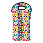 Colorful Cow Pattern Print Double Neoprene Wine Tote