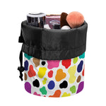 Colorful Cow Pattern Print Drawstring Makeup Bag