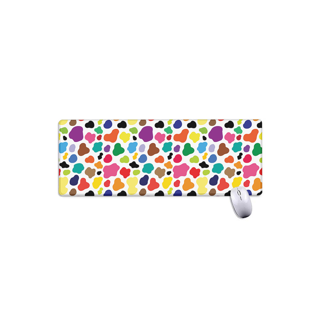 Colorful Cow Pattern Print Extended Mouse Pad