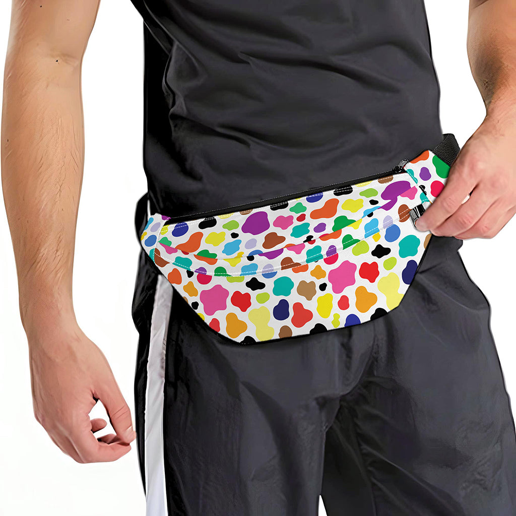 Colorful Cow Pattern Print Fanny Pack