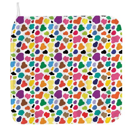 Colorful Cow Pattern Print Hand Towel