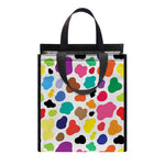 Colorful Cow Pattern Print Insulated Lunch Tote