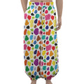 Colorful Cow Pattern Print Lantern Pants