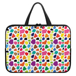 Colorful Cow Pattern Print Laptop Sleeve With Handle