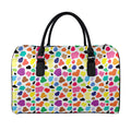 Colorful Cow Pattern Print Leather Duffel Bag