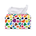 Colorful Cow Pattern Print Leather Tissue Box Cover