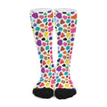 Colorful Cow Pattern Print Long Socks