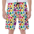 Colorful Cow Pattern Print Men's Beach Shorts