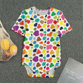 Colorful Cow Pattern Print Men's Bodysuit