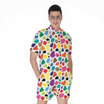 Colorful Cow Pattern Print Men's Rompers