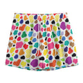 Colorful Cow Pattern Print Mesh Shorts